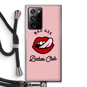 CaseCompany Badass Babes Club: Samsung Galaxy Note 20 Ultra / Note 20 Ultra 5G Transparant Hoesje met koord