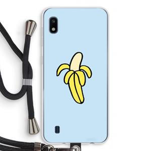 CaseCompany Banana: Samsung Galaxy A10 Transparant Hoesje met koord