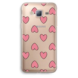 CaseCompany Ondersteboven verliefd: Samsung Galaxy J3 (2016) Transparant Hoesje