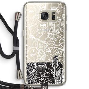 CaseCompany Vexx City #2: Samsung Galaxy S7 Transparant Hoesje met koord