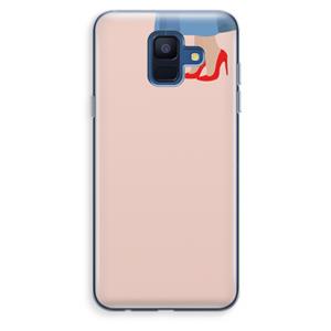 CaseCompany High heels: Samsung Galaxy A6 (2018) Transparant Hoesje