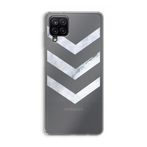 CaseCompany Marmeren pijlen: Samsung Galaxy A12 Transparant Hoesje