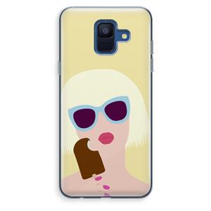 CaseCompany Ice cream: Samsung Galaxy A6 (2018) Transparant Hoesje