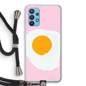 CaseCompany Sunny side up: Samsung Galaxy A32 4G Transparant Hoesje met koord