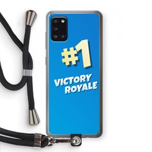 CaseCompany Victory Royale: Samsung Galaxy A31 Transparant Hoesje met koord