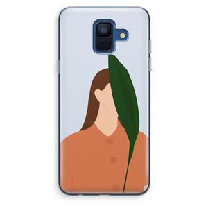 CaseCompany Leaf: Samsung Galaxy A6 (2018) Transparant Hoesje