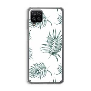 CaseCompany Simple leaves: Samsung Galaxy A12 Transparant Hoesje