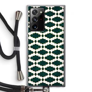 CaseCompany Moroccan tiles: Samsung Galaxy Note 20 Ultra / Note 20 Ultra 5G Transparant Hoesje met koord