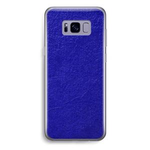 CaseCompany Majorelle Blue: Samsung Galaxy S8 Plus Transparant Hoesje