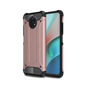 Lunso Armor Guard backcover hoes - Xiaomi Redmi Note 9 - Rose Goud