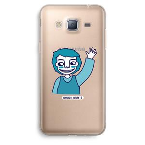 CaseCompany Zwaai: Samsung Galaxy J3 (2016) Transparant Hoesje