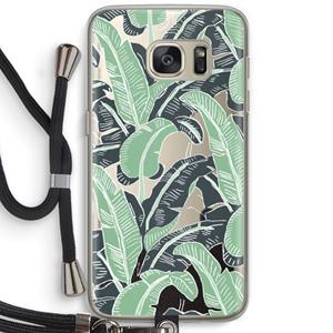 CaseCompany This Sh*t Is Bananas: Samsung Galaxy S7 Transparant Hoesje met koord