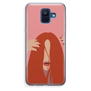 CaseCompany Woke up like this: Samsung Galaxy A6 (2018) Transparant Hoesje
