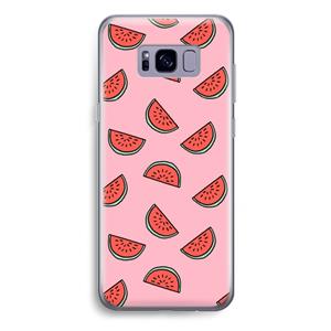 CaseCompany Watermeloen: Samsung Galaxy S8 Plus Transparant Hoesje