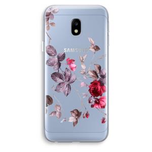 CaseCompany Mooie bloemen: Samsung Galaxy J3 (2017) Transparant Hoesje