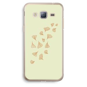 CaseCompany Falling Leaves: Samsung Galaxy J3 (2016) Transparant Hoesje