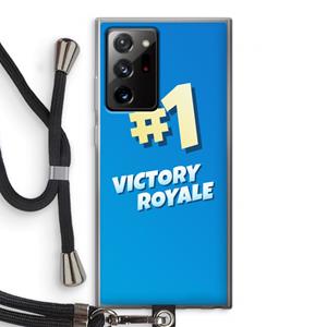CaseCompany Victory Royale: Samsung Galaxy Note 20 Ultra / Note 20 Ultra 5G Transparant Hoesje met koord