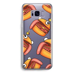 CaseCompany Hamburger: Samsung Galaxy S8 Plus Transparant Hoesje