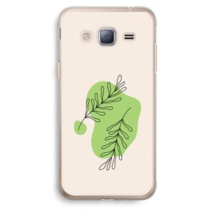CaseCompany Beleaf in you: Samsung Galaxy J3 (2016) Transparant Hoesje