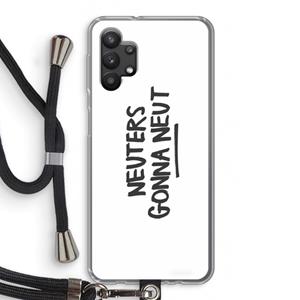CaseCompany Neuters: Samsung Galaxy A32 5G Transparant Hoesje met koord