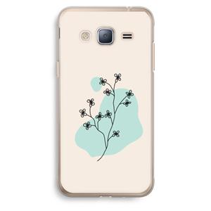 CaseCompany Love your petals: Samsung Galaxy J3 (2016) Transparant Hoesje