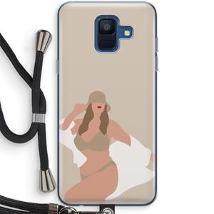 CaseCompany One of a kind: Samsung Galaxy A6 (2018) Transparant Hoesje met koord