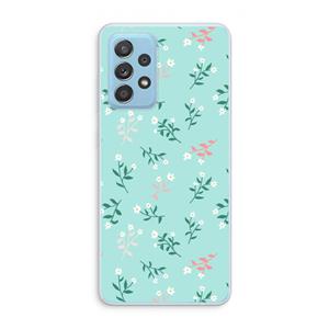CaseCompany Small white flowers: Samsung Galaxy A73 Transparant Hoesje