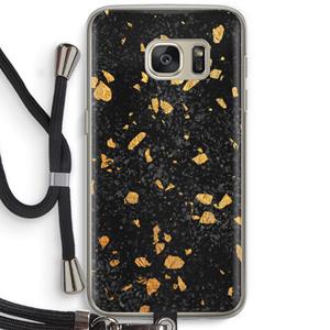 CaseCompany Terrazzo N°7: Samsung Galaxy S7 Transparant Hoesje met koord