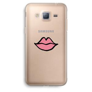 CaseCompany Kusje: Samsung Galaxy J3 (2016) Transparant Hoesje