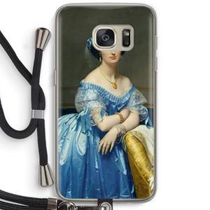 CaseCompany Eleonore: Samsung Galaxy S7 Transparant Hoesje met koord