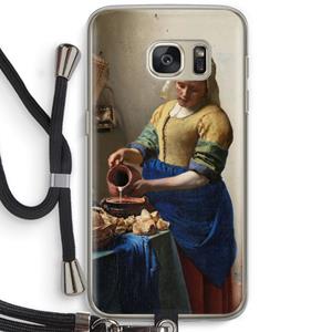 CaseCompany The Milkmaid: Samsung Galaxy S7 Transparant Hoesje met koord