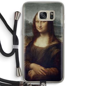 CaseCompany Mona Lisa: Samsung Galaxy S7 Transparant Hoesje met koord