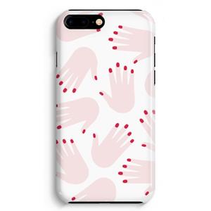 CaseCompany Hands pink: iPhone 8 Plus Volledig Geprint Hoesje