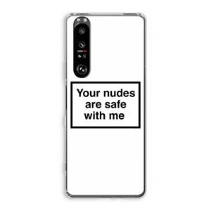 CaseCompany Safe with me: Sony Xperia 1 III Transparant Hoesje