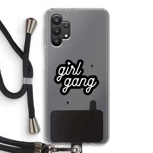 CaseCompany Girl Gang: Samsung Galaxy A32 5G Transparant Hoesje met koord