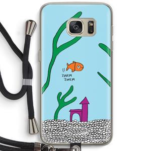CaseCompany Aquarium: Samsung Galaxy S7 Transparant Hoesje met koord
