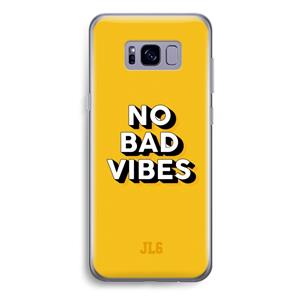 CaseCompany No Bad Vibes: Samsung Galaxy S8 Plus Transparant Hoesje