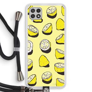 CaseCompany When Life Gives You Lemons...: Samsung Galaxy A22 4G Transparant Hoesje met koord