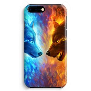 CaseCompany Fire & Ice: iPhone 8 Plus Volledig Geprint Hoesje