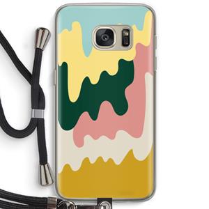 CaseCompany Baar B: Samsung Galaxy S7 Transparant Hoesje met koord