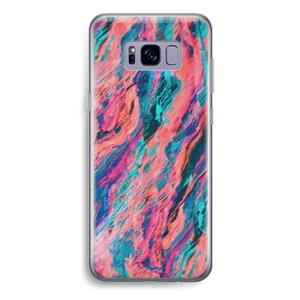 CaseCompany Electric Times: Samsung Galaxy S8 Plus Transparant Hoesje