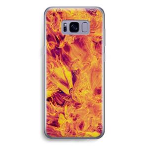 CaseCompany Eternal Fire: Samsung Galaxy S8 Plus Transparant Hoesje