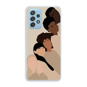 CaseCompany Sweet creatures: Samsung Galaxy A73 Transparant Hoesje