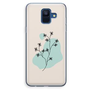 CaseCompany Love your petals: Samsung Galaxy A6 (2018) Transparant Hoesje
