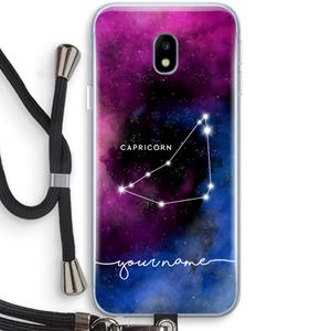 CaseCompany Sterrenbeeld - Donker: Samsung Galaxy J3 (2017) Transparant Hoesje met koord