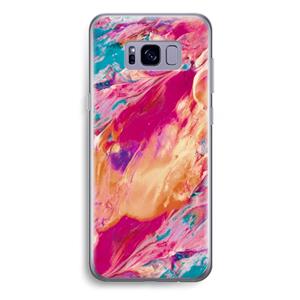 CaseCompany Pastel Echoes: Samsung Galaxy S8 Plus Transparant Hoesje