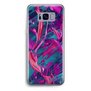 CaseCompany Pink Clouds: Samsung Galaxy S8 Plus Transparant Hoesje