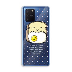 CaseCompany Sleep All Day: Samsung Galaxy Note 10 Lite Transparant Hoesje