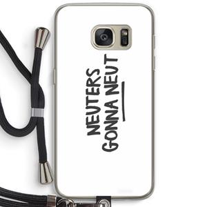 CaseCompany Neuters: Samsung Galaxy S7 Transparant Hoesje met koord