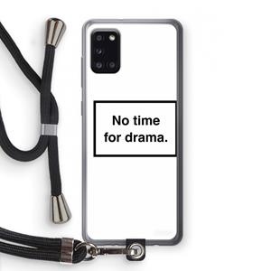 CaseCompany No drama: Samsung Galaxy A31 Transparant Hoesje met koord